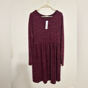 Brand New With Tags Knit Front Pleat Side Pocket Maternity/XL Dress